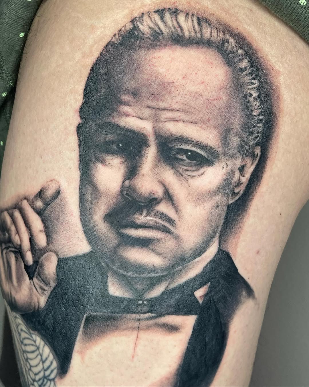 Tattoo by @hoppin.ink — realism, black_and_grey