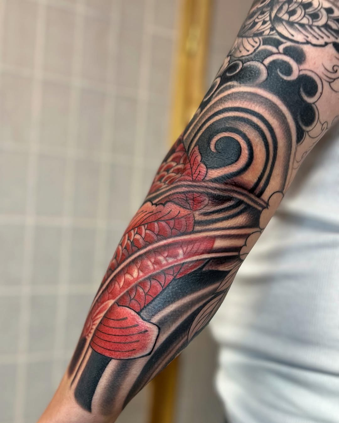Tattoo by @tattoosbyanya — japanese_irezumi, black_and_grey