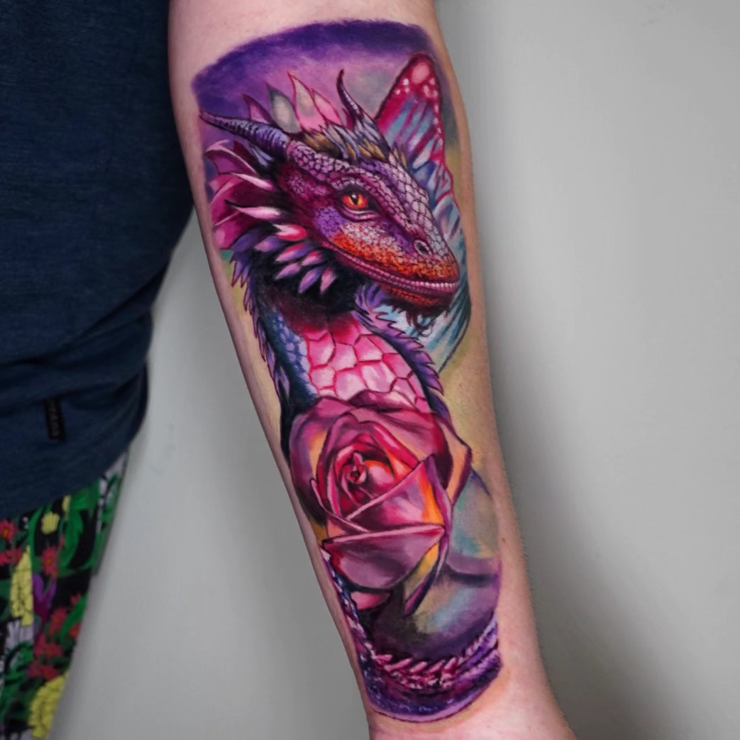 Tattoo by @1800stabyou — realism, trash_polka