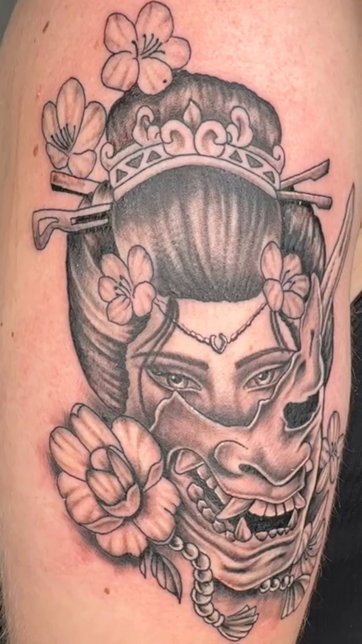 Tattoo by @tattoosbylu216 — japanese_irezumi, black_and_grey