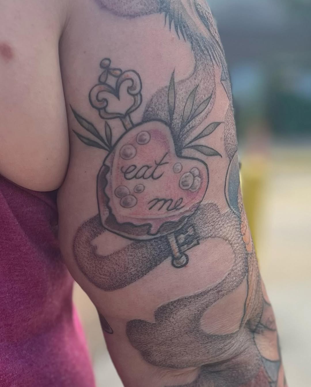 Tattoo by @moemoetattoos — lettering_script, black_and_grey