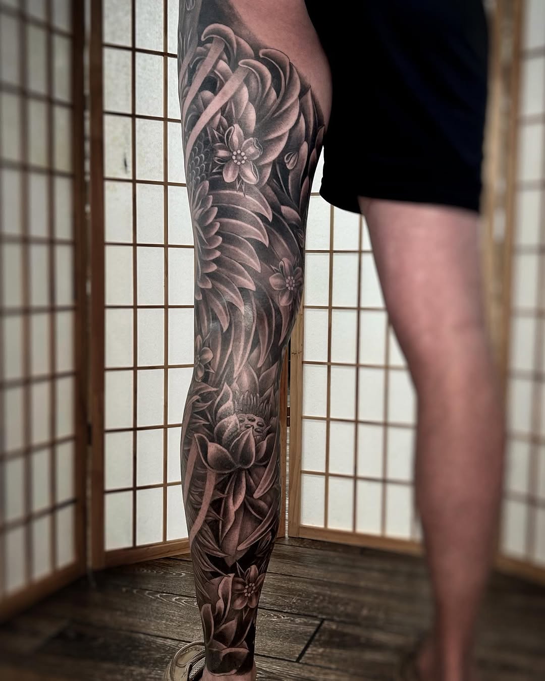 Tattoo by @tattooedbyrose — japanese_irezumi, black_and_grey