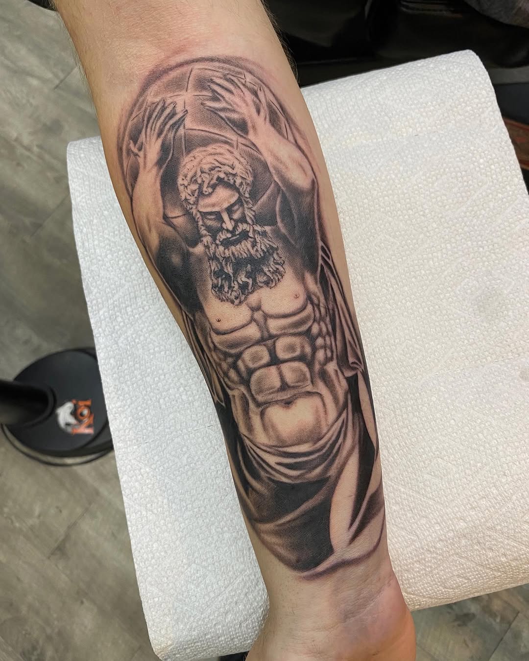 Tattoo by @jhowelltattoos — realism, black_and_grey