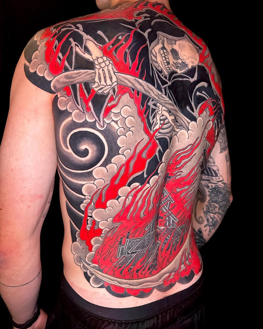 Tattoo by @meanoldtim — japanese_irezumi, blackwork