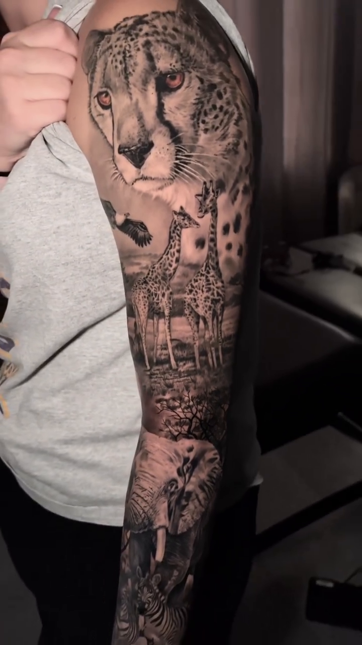 Tattoo by @joshphillipstattoos — realism, black_and_grey