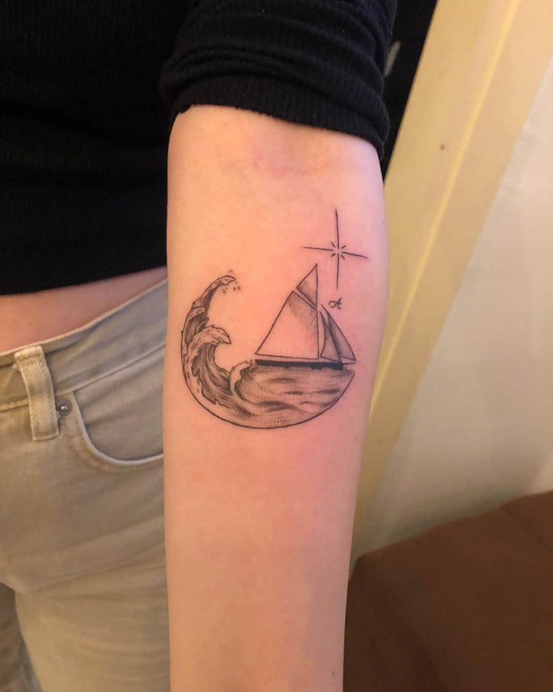 Tattoo by @alices_tattoo — fine_line, black_and_grey