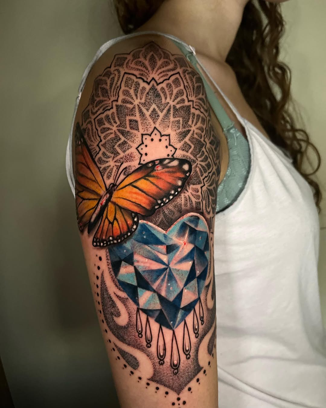 Tattoo by @lacedemonart β illustrative, dotwork