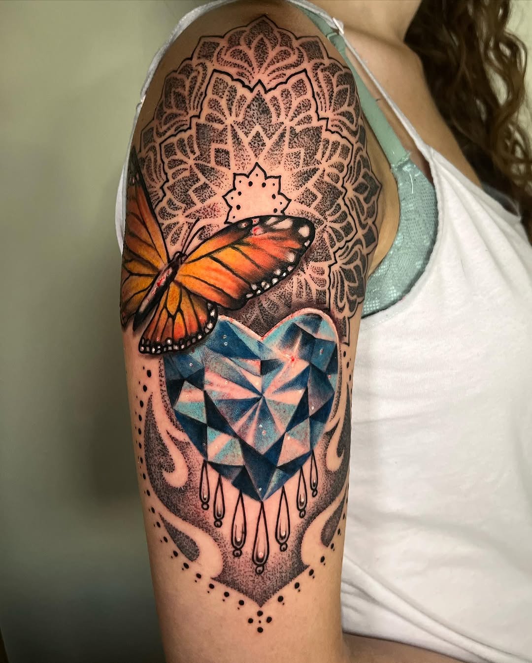 Tattoo by @lacedemonart β illustrative, dotwork