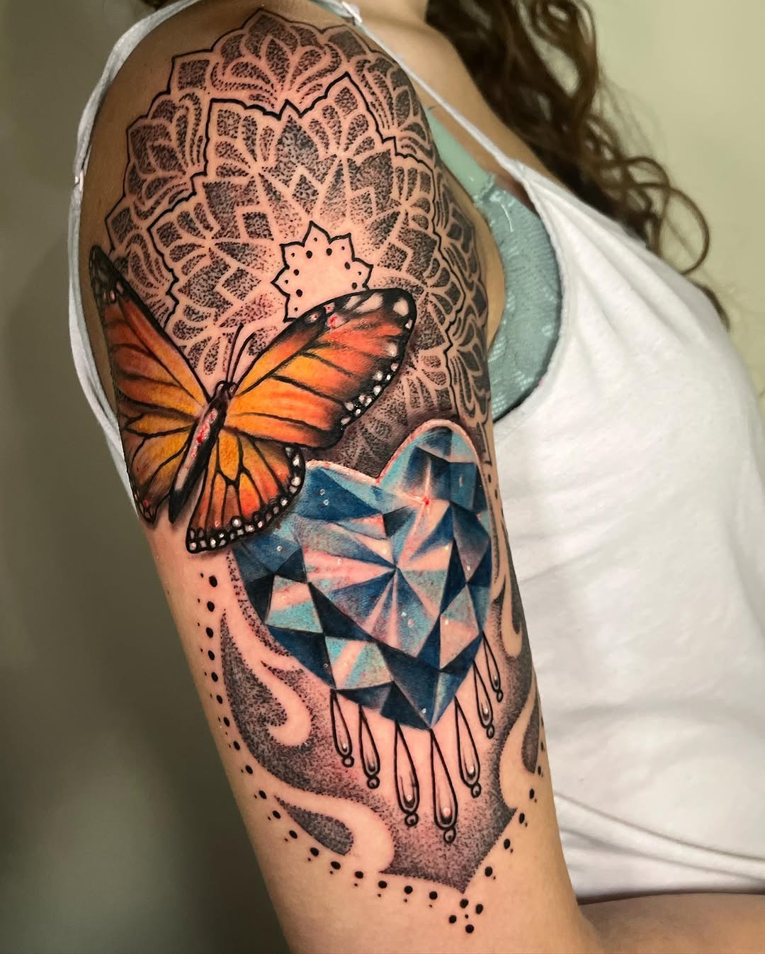 Tattoo by @lacedemonart β illustrative, dotwork