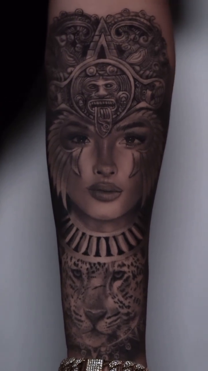 Tattoo by @luees___ β realism, black_and_grey