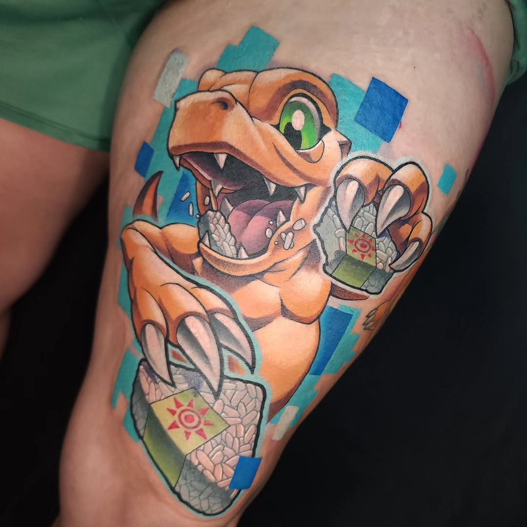 Tattoo by @coryhandtattoos โ new_school, anime