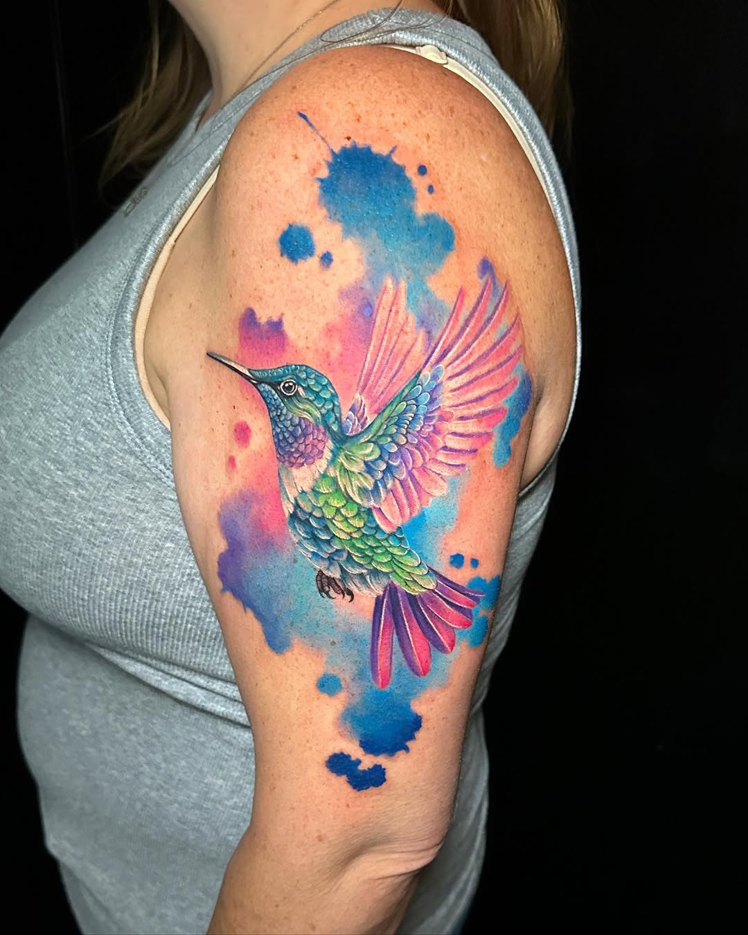 Tattoo by @tattoome_violet โ watercolor