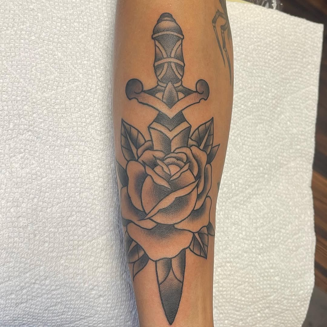 Tattoo by @_tattoosbyshon_ — american_traditional, black_and_grey