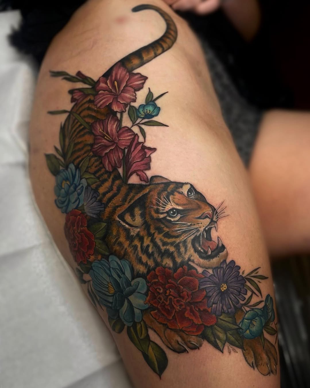 Tattoo by @courtneyann_arts — realism, neo_traditional