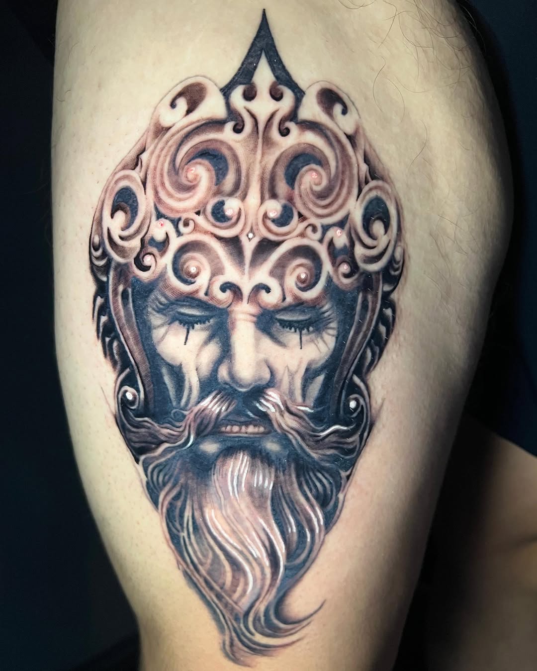 Tattoo by @borrowedparticles โ black_and_grey, realism
