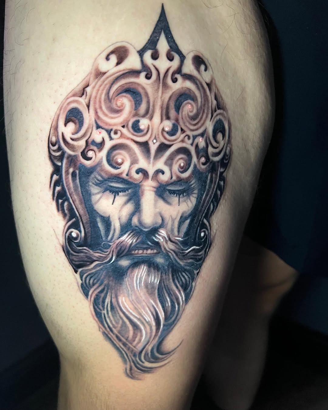Tattoo by @borrowedparticles โ black_and_grey, realism