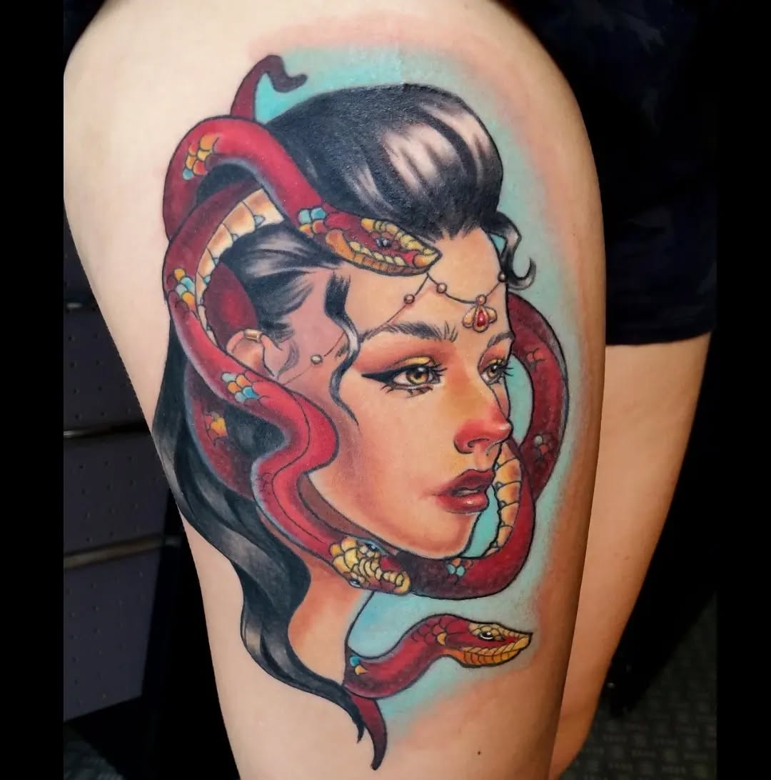 Tattoo by @lahelfowlerart โ neo_traditional, illustrative