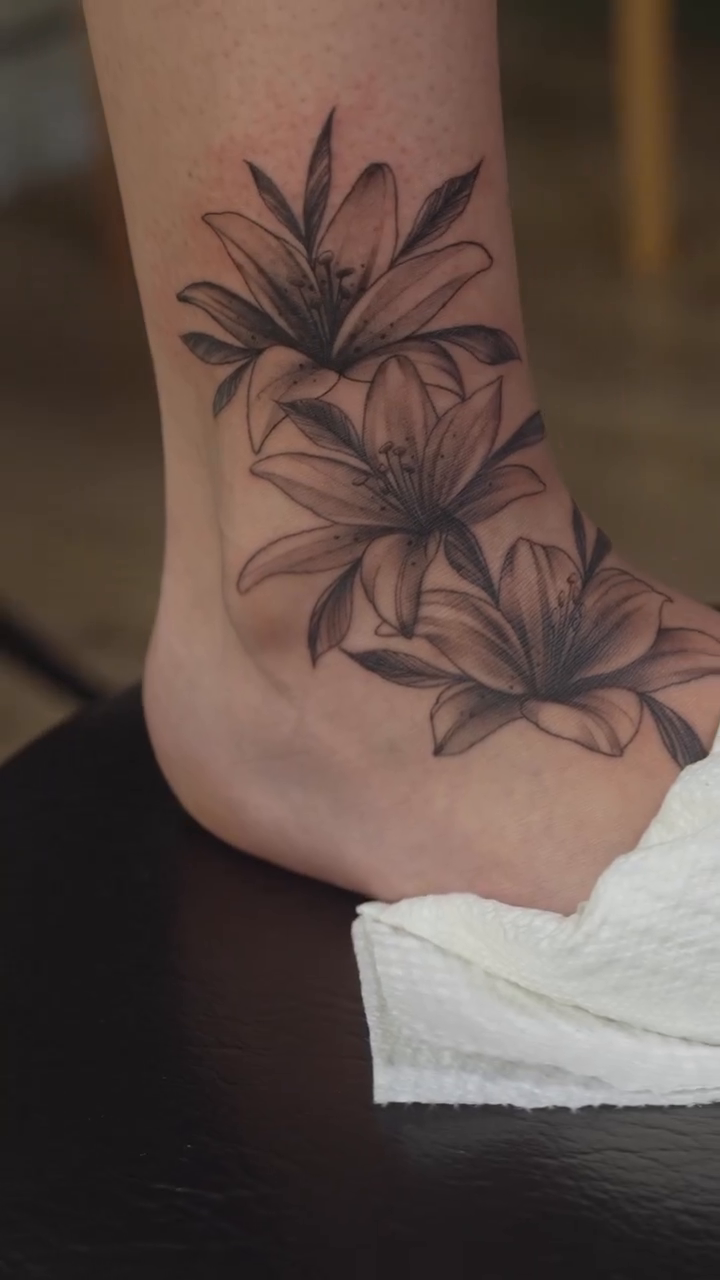 Tattoo by @red_lettr — fine_line, black_and_grey