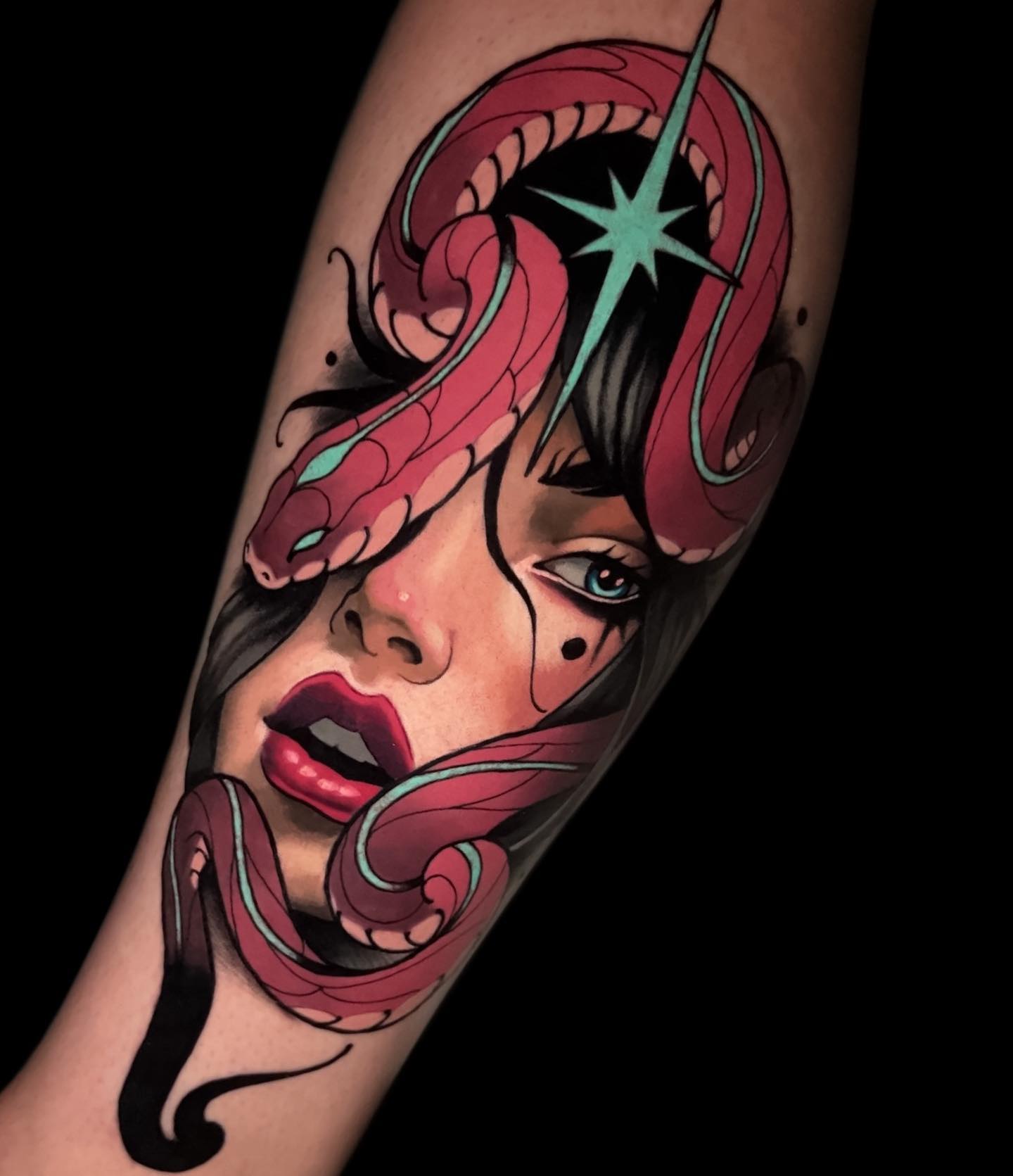 Tattoo by @andreytattooing — neo_traditional, realism