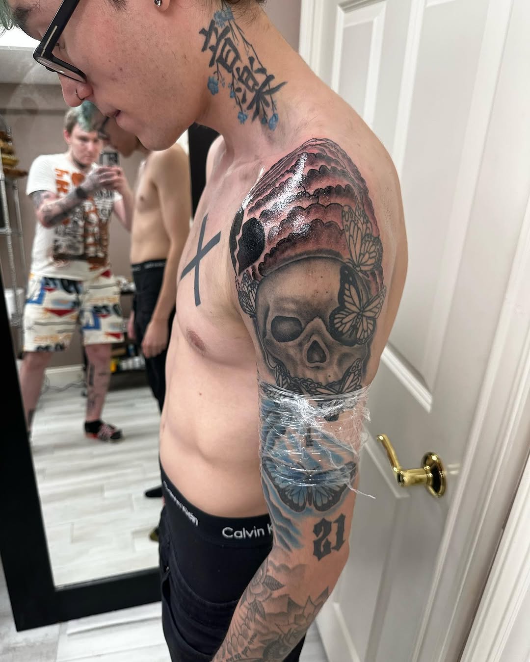 Tattoo by @silkyinks — black_and_grey, illustrative