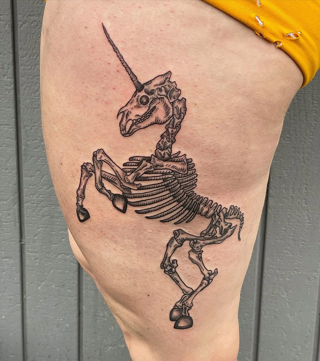 Tattoo by @inkedbyharlow — black_and_grey, dark_realism