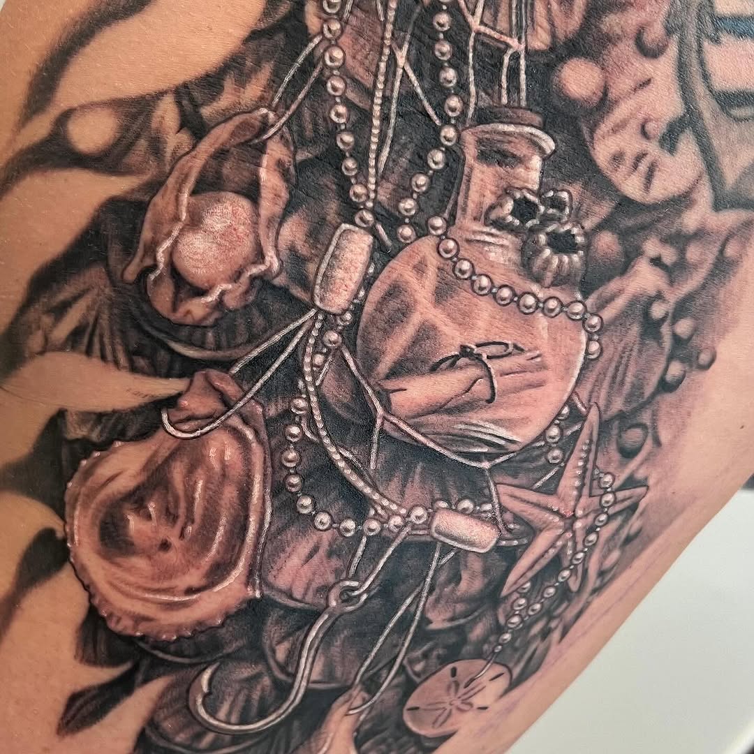 Tattoo by @emlectric_ — realism, black_and_grey