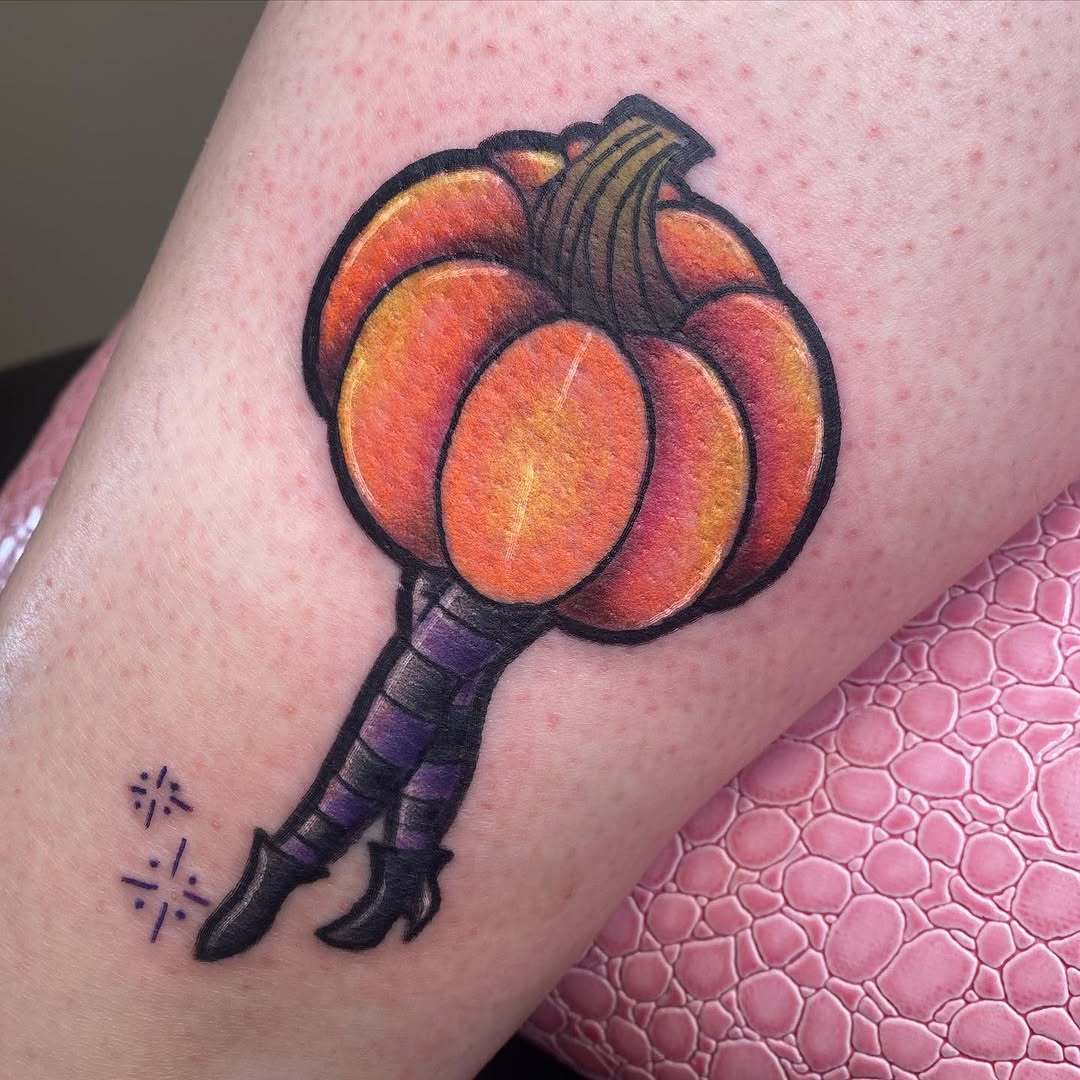 Tattoo by @little_dusty_tattoos — illustrative, new_school