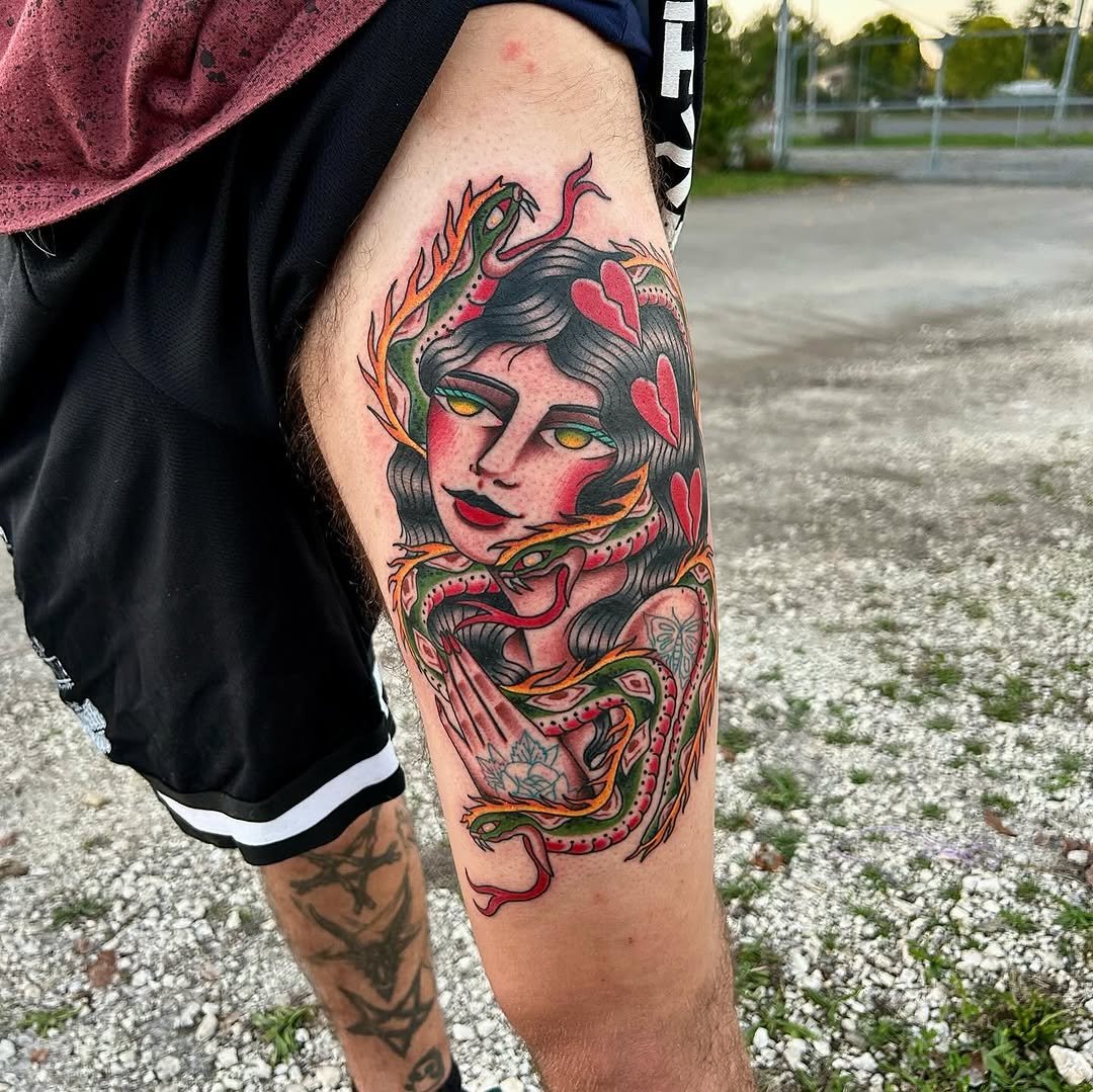 Tattoo by @selimstein — american_traditional, neo_traditional