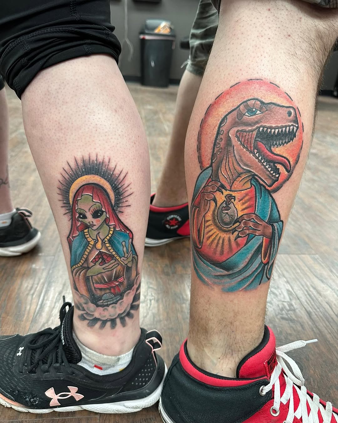 Tattoo by @tattoosby_jim — new_school, trash_polka