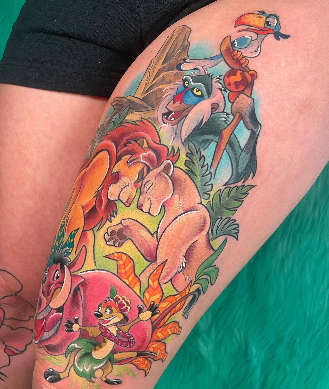 Tattoo by @tallsarahtattoos — new_school, anime