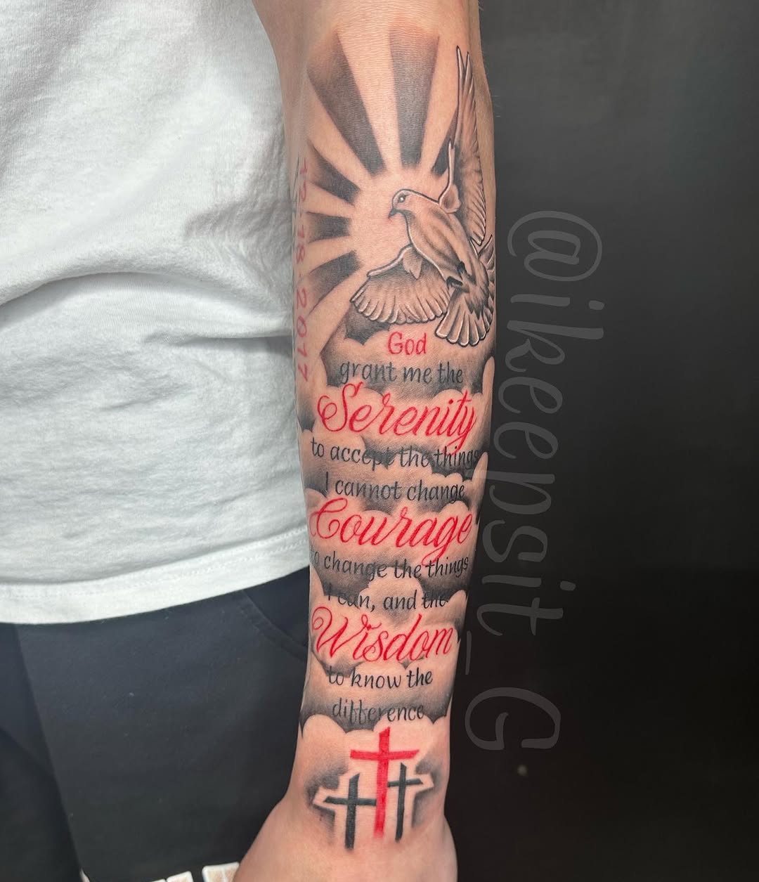 Tattoo by @ikeepsit_g — lettering_script, black_and_grey