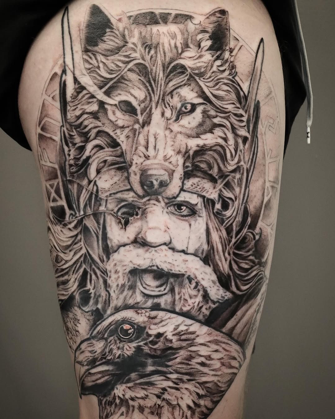 Tattoo by @joehalltattoos — black_and_grey, realism