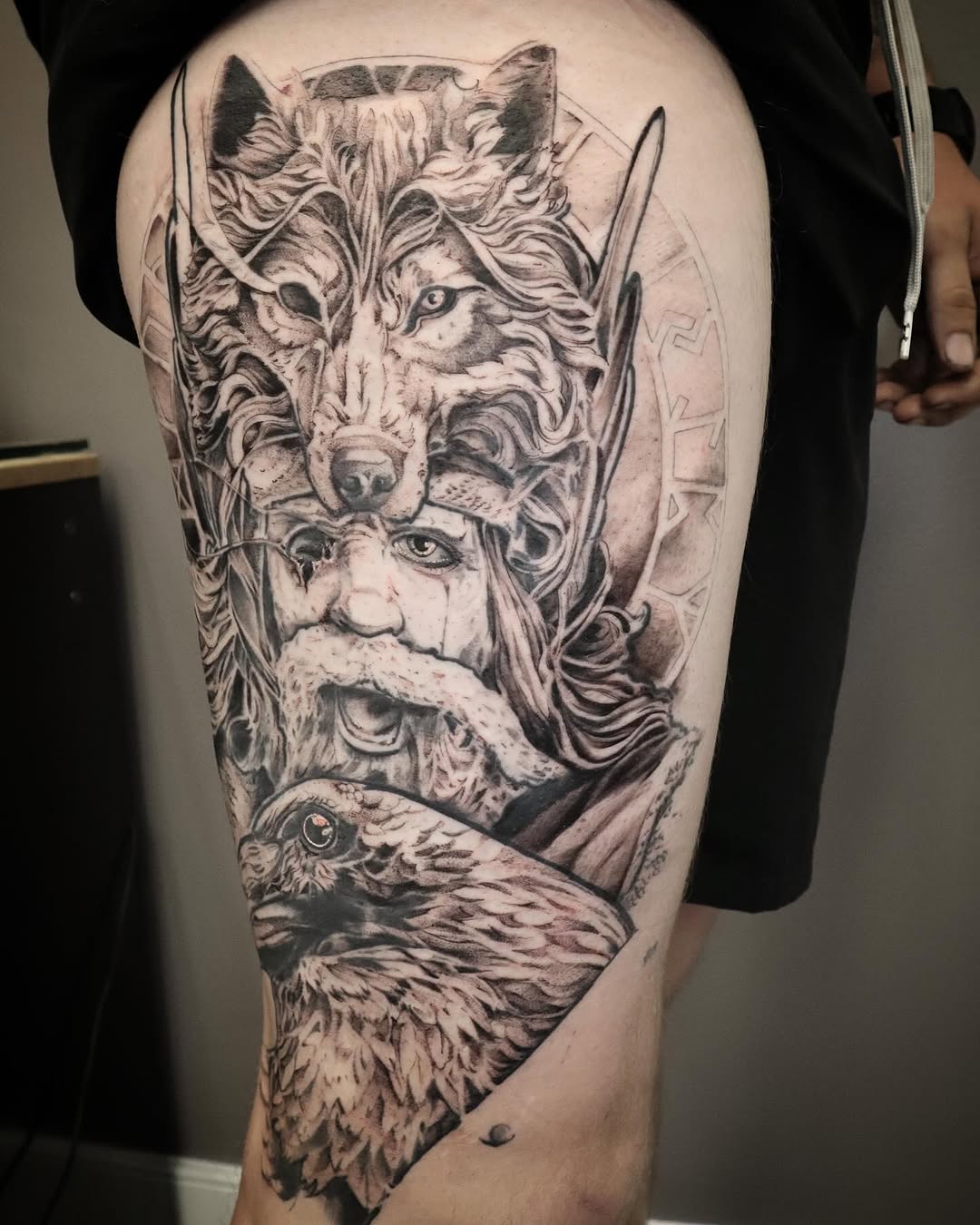 Tattoo by @joehalltattoos — black_and_grey, realism