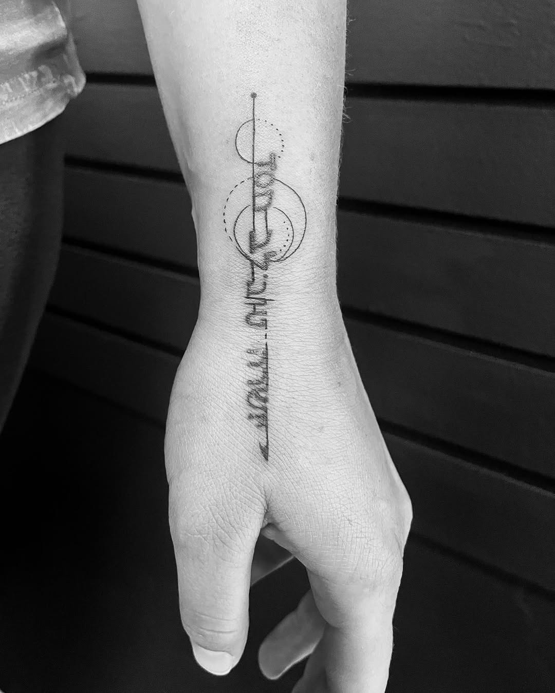 Tattoo by @long.ung — lettering_script, minimalist