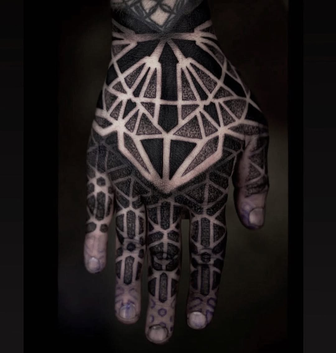 Tattoo by @mastercrae โ geometric, blackwork