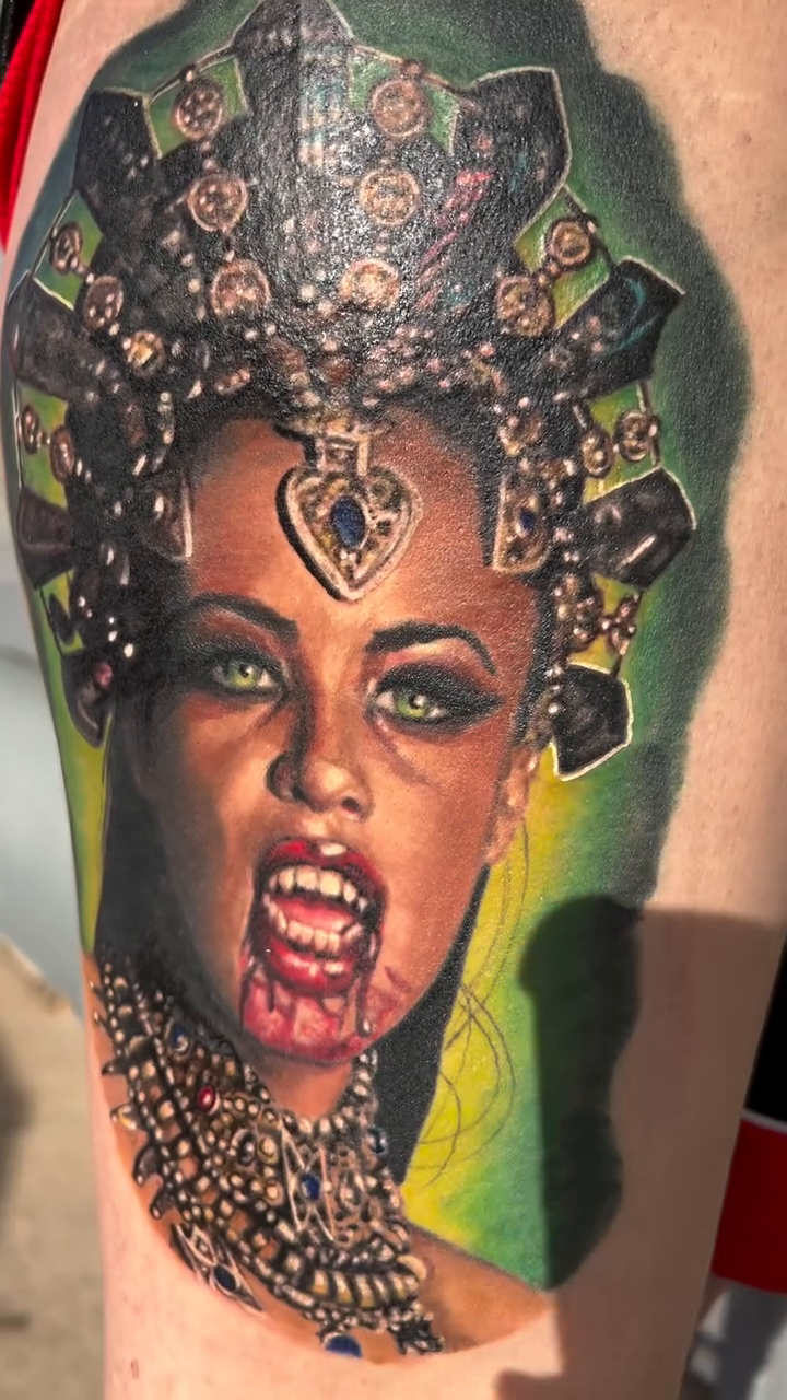 Tattoo work at Villain Arts Nashville Tattoo Convention 2026