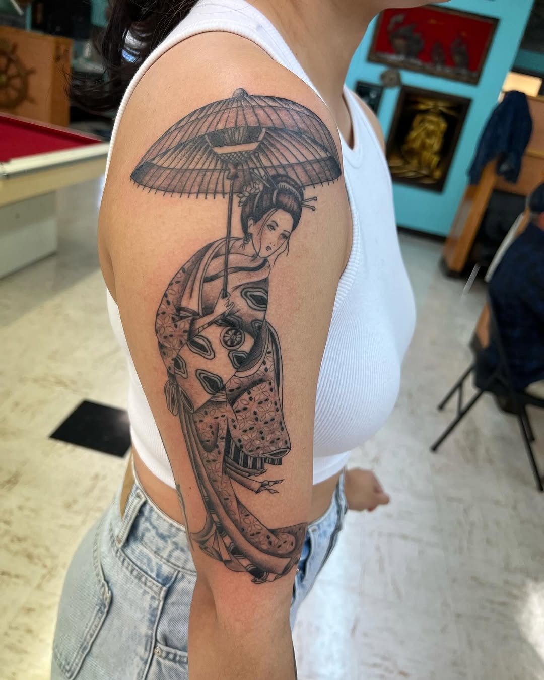 Tattoo by @levisawdontattoo — japanese_irezumi, black_and_grey
