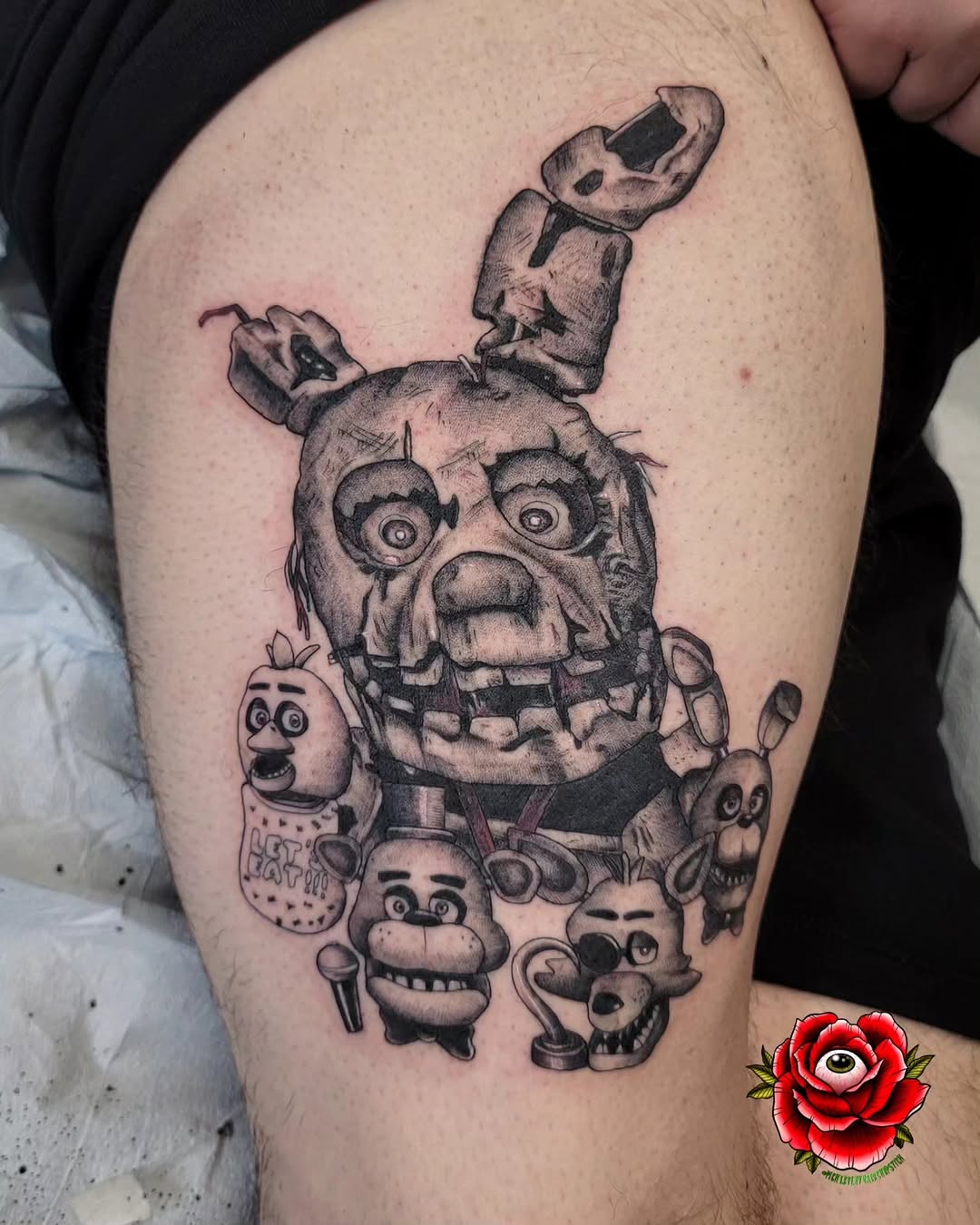 Tattoo by @pickleflavoredchapstick — realism, black_and_grey