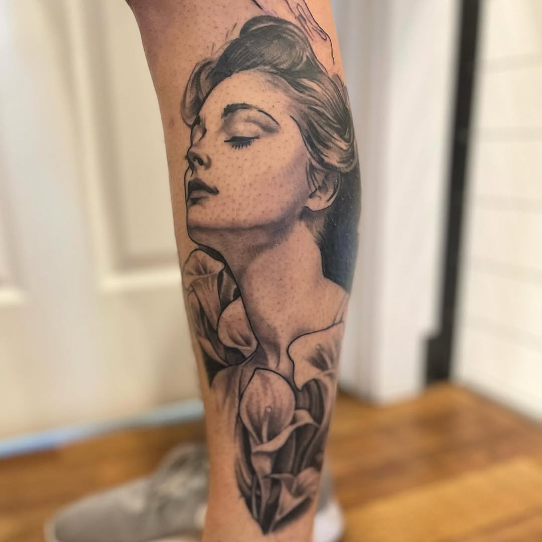 Tattoo by @jeremyutley_tattoo โ realism, black_and_grey
