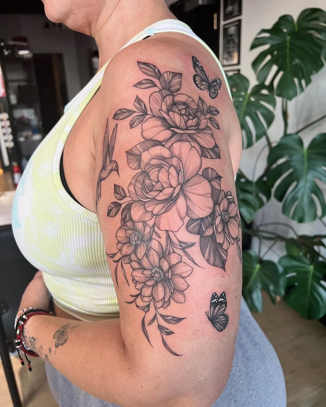 Tattoo by @lovelyinink_ — black_and_grey, realism