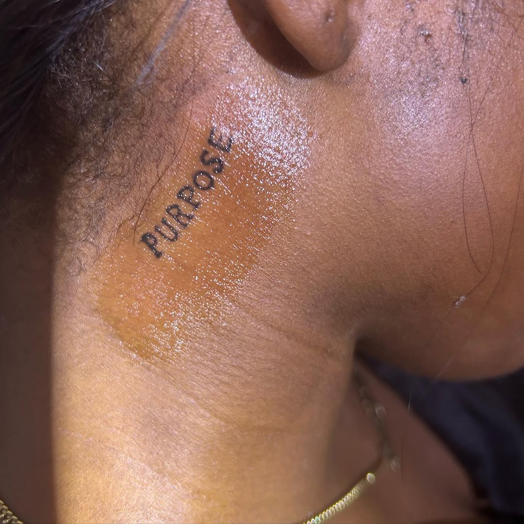 Tattoo by @tatwithmya — lettering_script, fine_line
