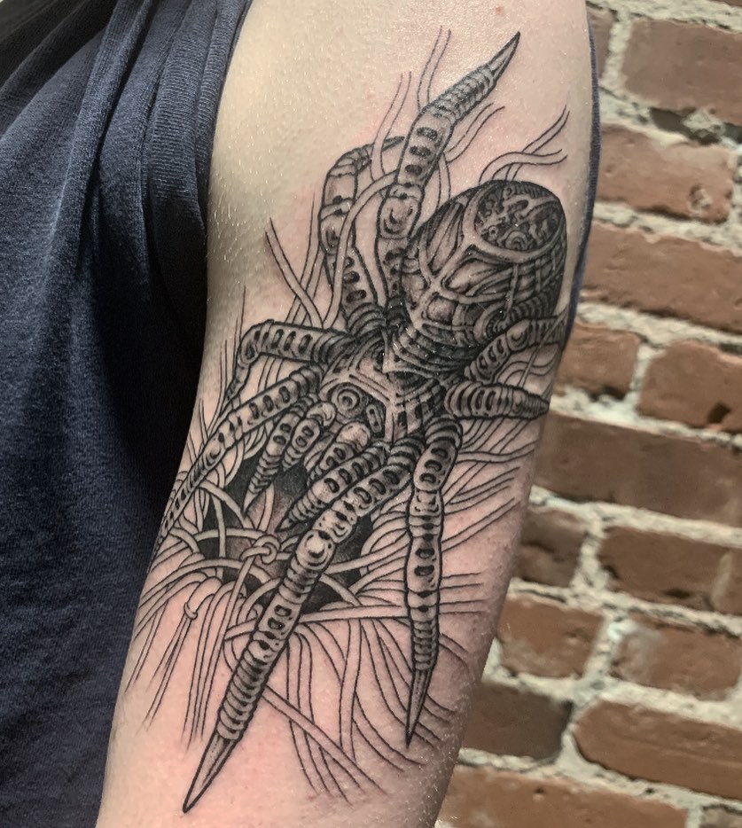 Tattoo by @daytonskuse — blackwork