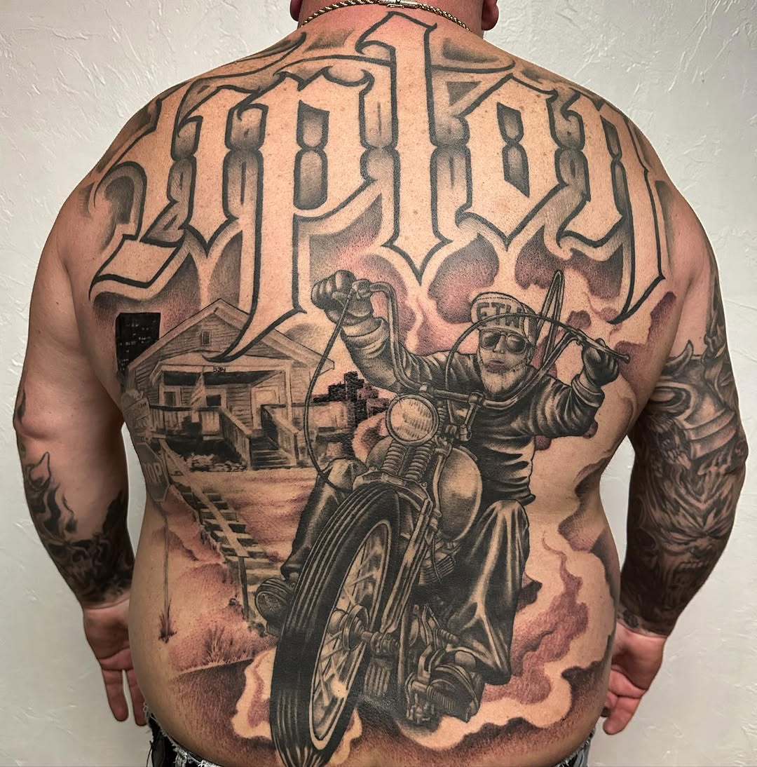 Tattoo by @dirtyletters937 — lettering_script, realism
