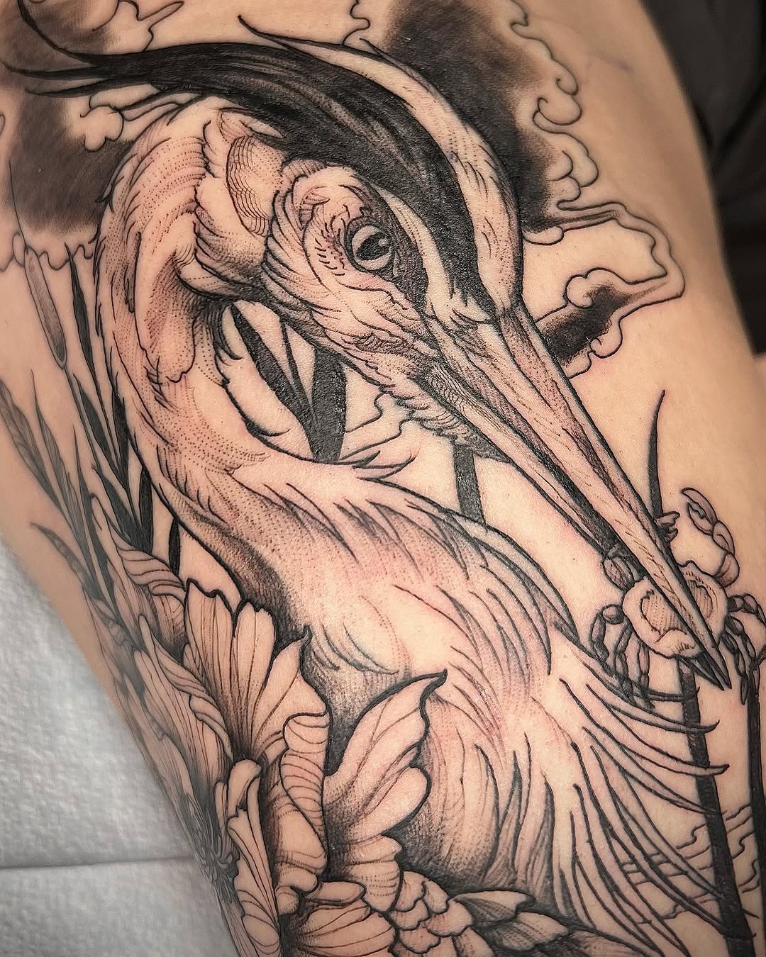 Tattoo by @judeletronik_tattoo — japanese_irezumi, black_and_grey