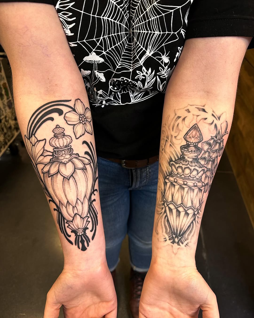 Tattoo by @rachelfostertattoos — illustrative, black_and_grey