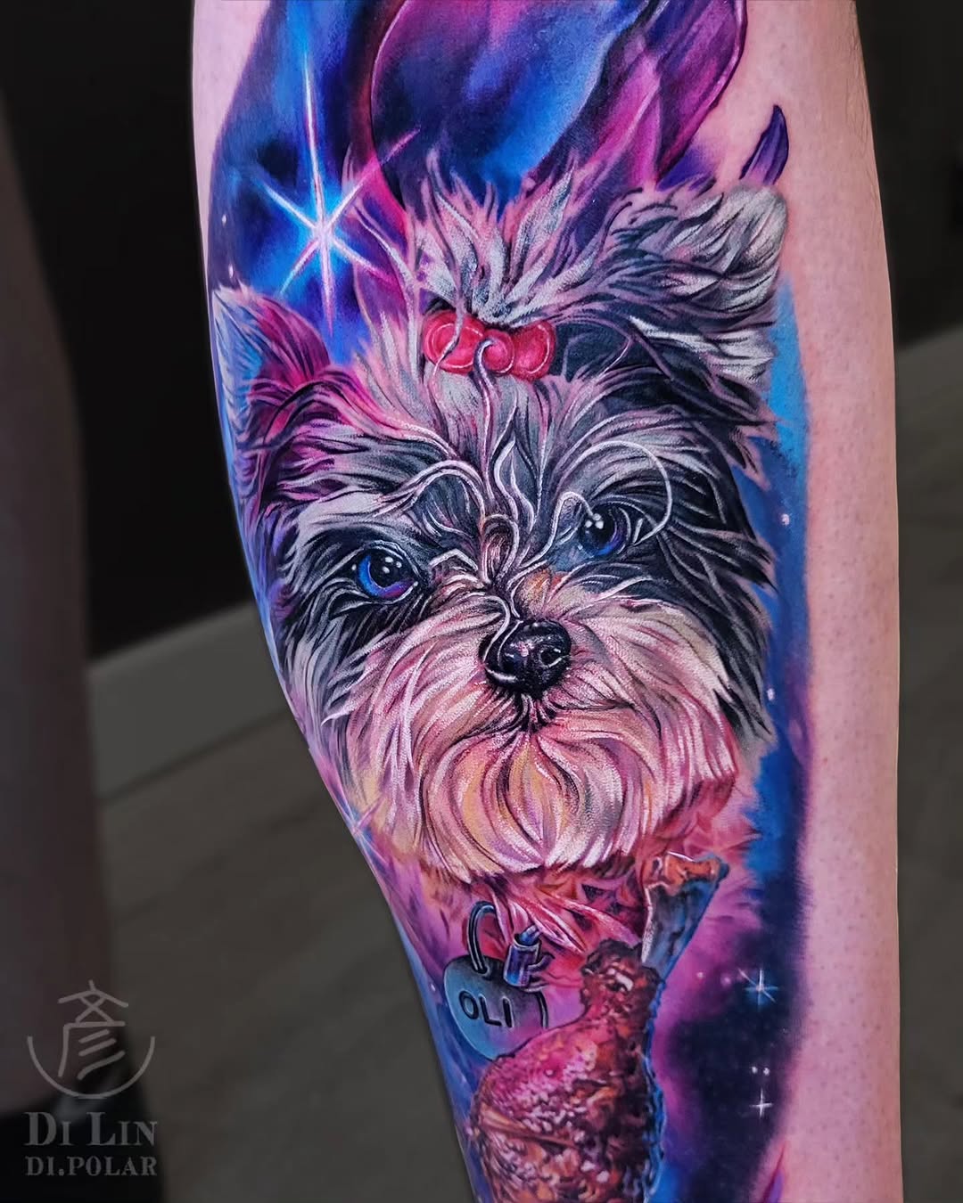 Tattoo by @di.polar β realism, trash_polka