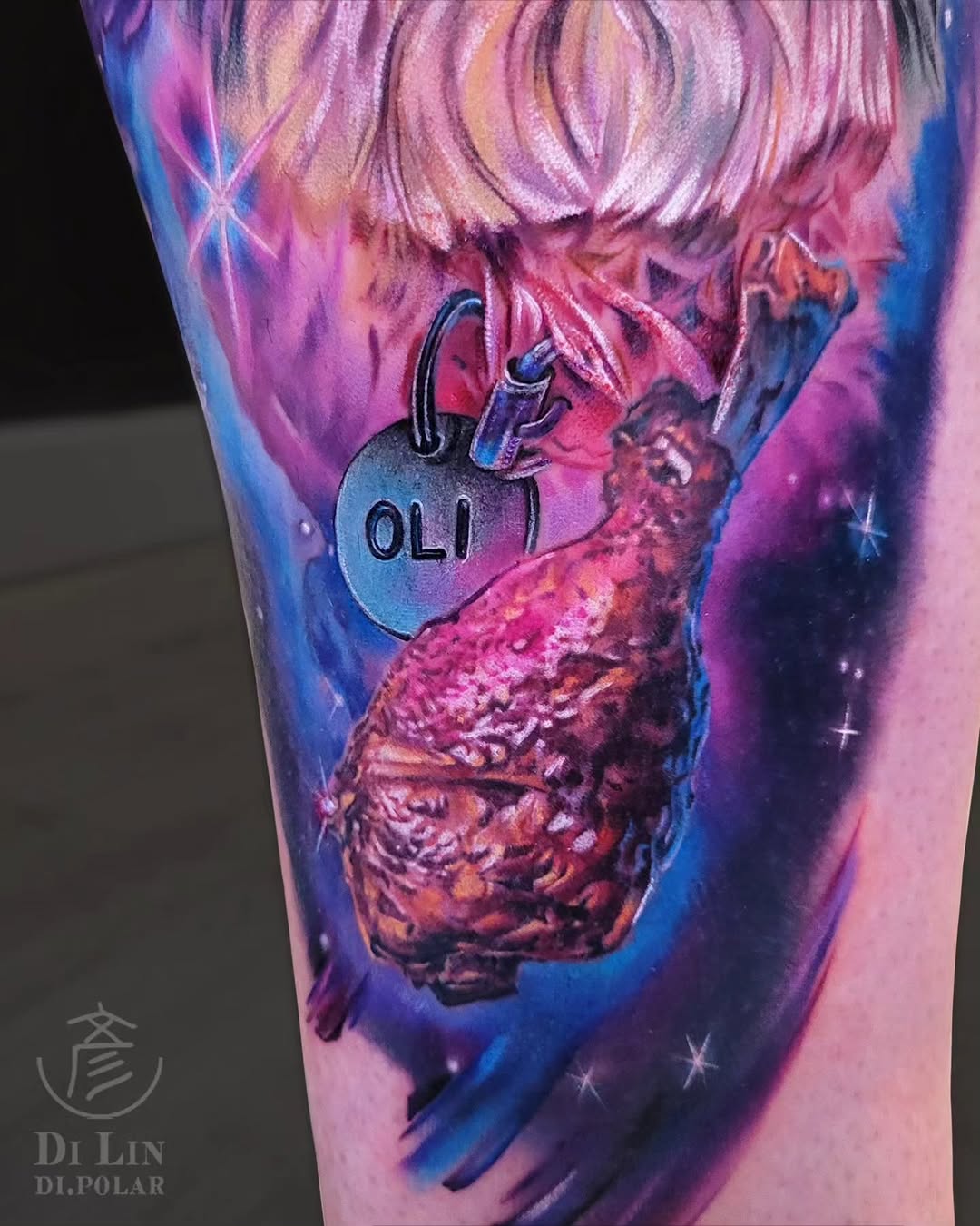 Tattoo by @di.polar β realism, trash_polka