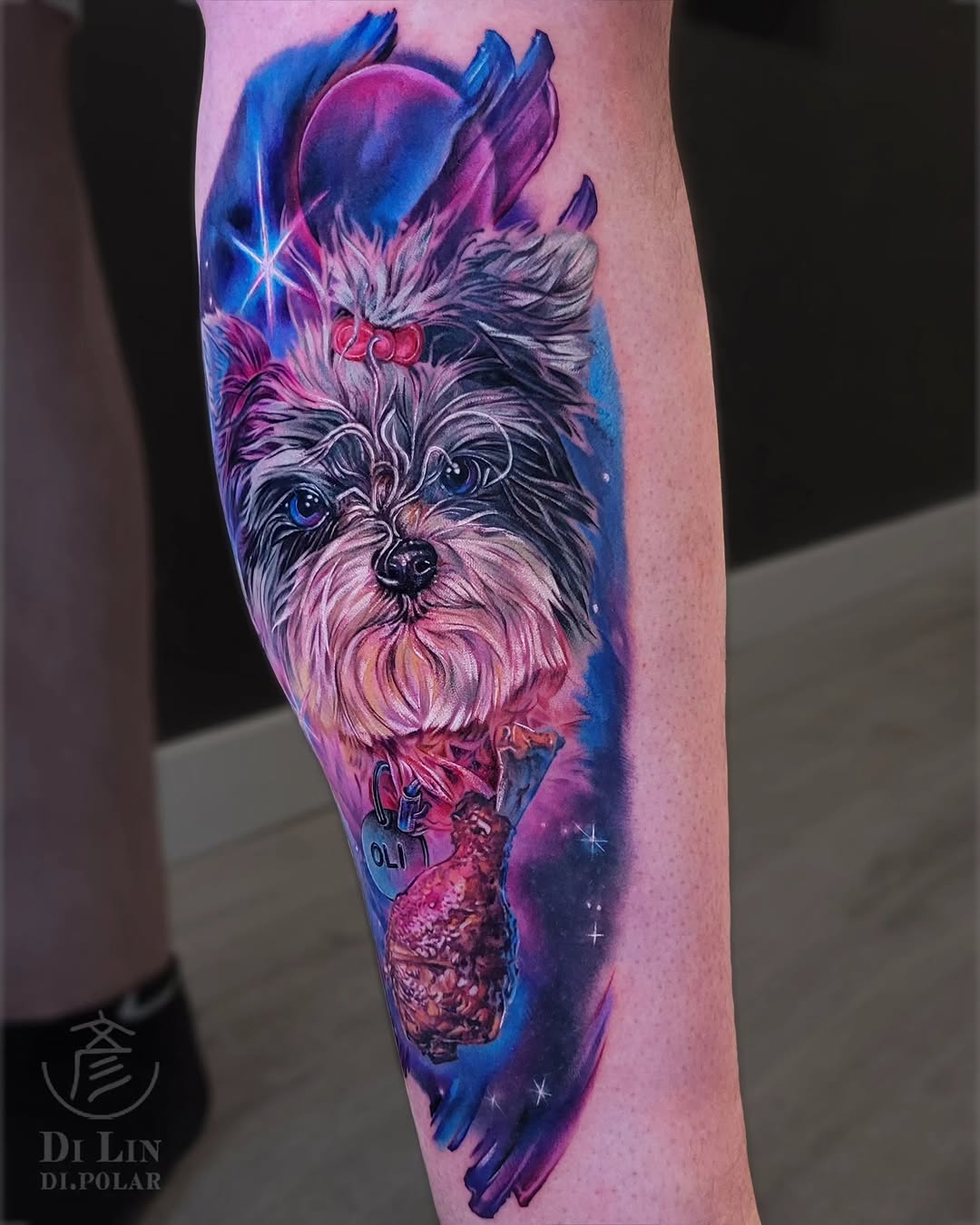 Tattoo by @di.polar β realism, black_and_grey