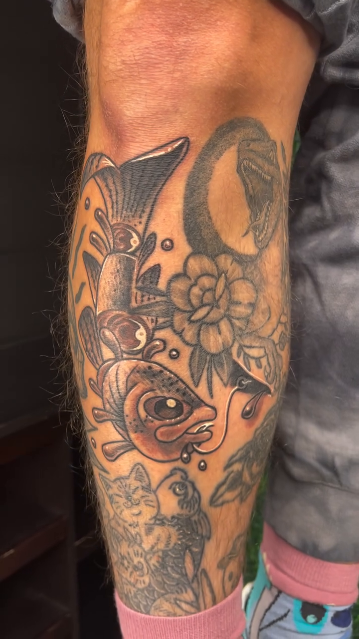 Tattoo by @mattktattoo — japanese_irezumi, black_and_grey