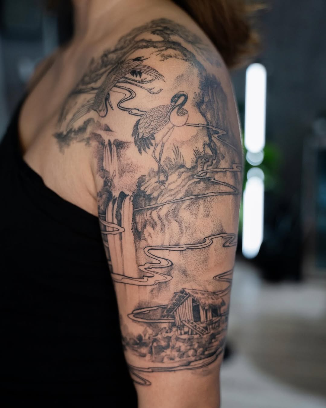 Tattoo by @tattoosbytri — illustrative, black_and_grey